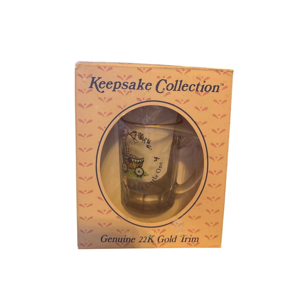 Russ keepsake collection mini stein with words welcome to the world